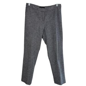 Theory Cotton Knit Gray Pixie Cropped Work Pants Slacks Sz 10